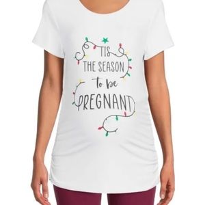 Maternity Short Sleeve Fitted Shirt